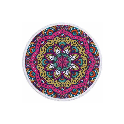  Okrogla brisača za na plažo Mandala - Dizajn #2 Cene