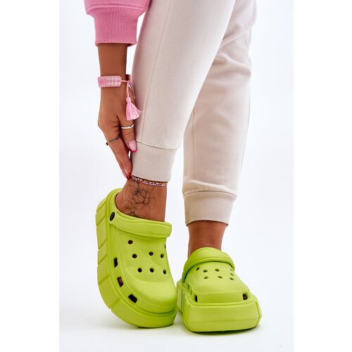 Kesi Women&amp;#039;s foam platform Crocs Lime Beckett Slike