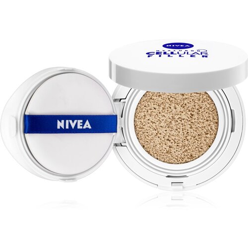 Nivea Hyaluron Cellular Filler 3in1 Care Cushion SPF15 nežna podlaga z blazinico 3v1 15 g odtenek 01 Light Slike