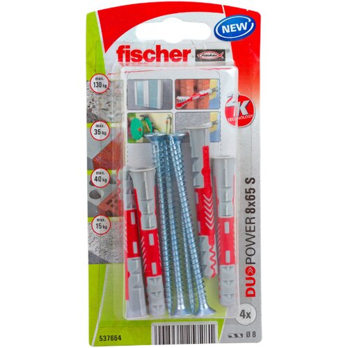 Fischer DuoPower 8 x 65 S K NV set tipli 65 mm 537664 1 Set Cijene