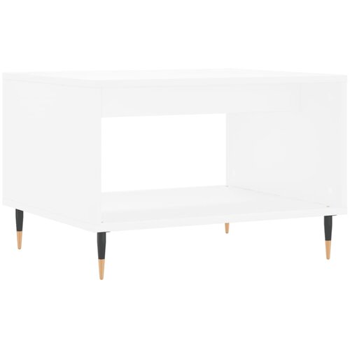 Maison Chic Klubska mizica - kavna mizica - Nizka mizica bela 60x50x40 cm inženirski les, (21753669) Slike