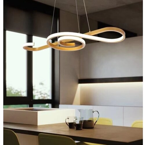  LED luster na sajli LED/18W/230V 3000K zlatan Slike