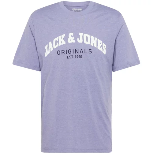 Jack & Jones Majica 'BRAD' morsko plava / lavanda / bijela