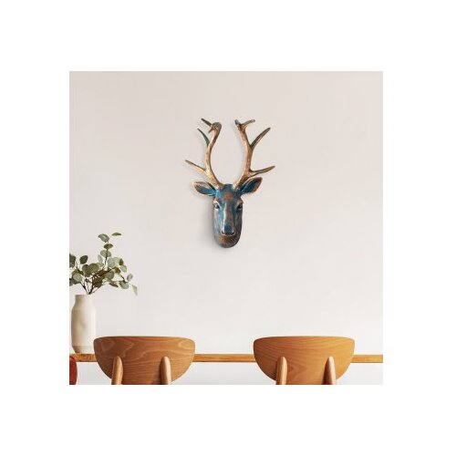 Wallity zidna dekoracija Deer, 26x38x17cm, Zlatna boja Cene
