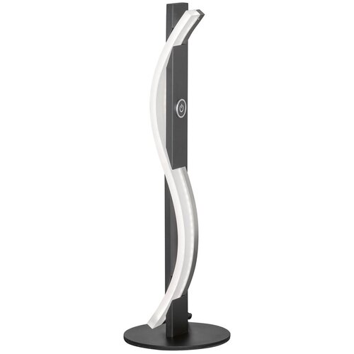 Fischer & Honsel Črna kovinska LED zatemnitvena namizna svetilka (višina 40,5 cm) Bridge – Cene