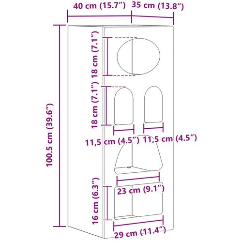  Kreveta Bijelo 40 x 35 x 100 5 cm Konstruirano drvo Slike