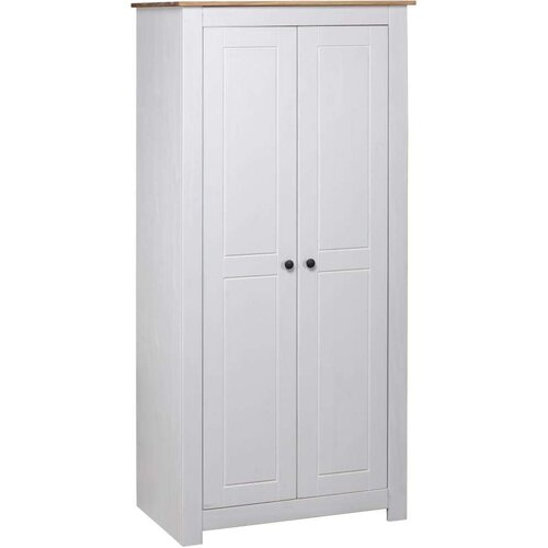  Ormar bijeli 80x50x171,5 cm masivna borovina asortiman Panama Slike
