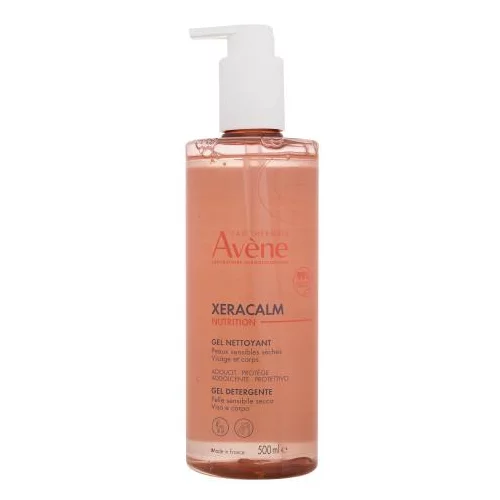 Avene Xeracalm Nutrition Cleansing Gel nježan gel za čišćenje i njegu osjetljive i suhe kože 500 ml unisex