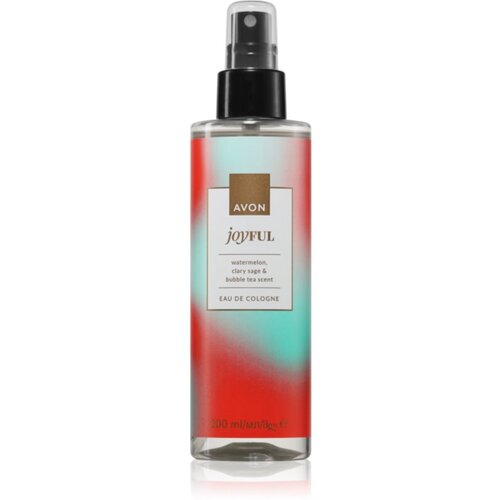 Avon Joyful Watermelon &amp;amp; Clary Sage &amp;amp; Bubble Tea kolonjska voda za ženske 200 ml Slike