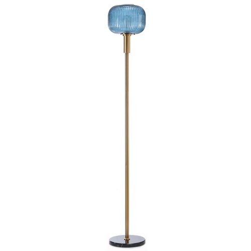  onli - podna lampa doroty 1xE27/22W/230V plava/zlatna Slike