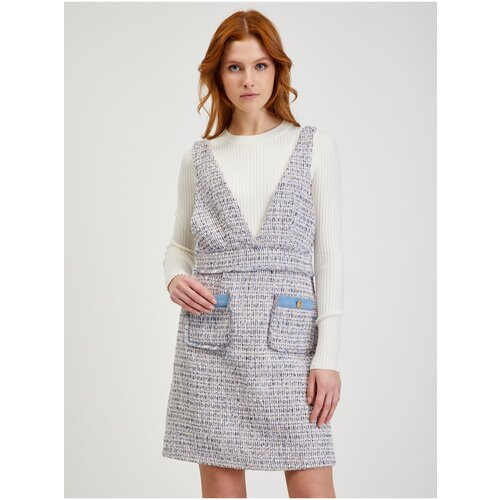 Orsay Light grey ladies tweed dress - Ladies Slike