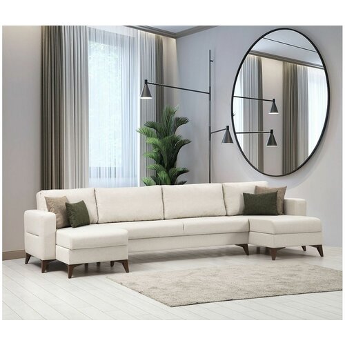 Atelier Del Sofa kristal rest 3+Corner - beige beige corner sofa-bed Cene