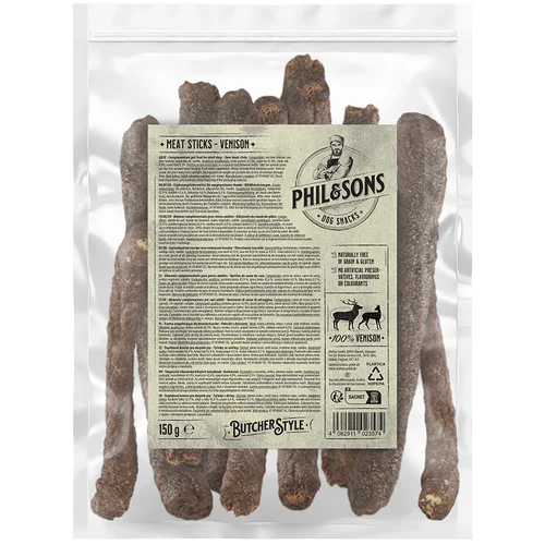 Phil & Sons štapići od divljači - 3 x 150 g