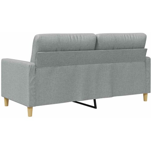  Dvosjed od tkanine svjetlosivi 140 cm Siva Slike