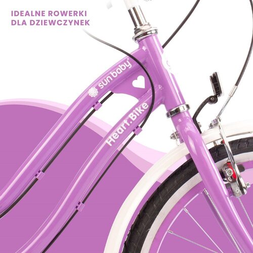  Dječji bicikl Heart 20&amp;quot; - 6 Shimano brzina - ljubičasti Slike