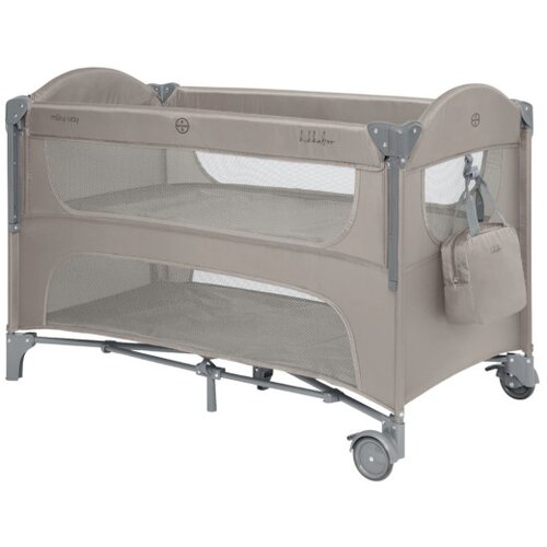 Kikka Boo Krevetac Milky Way premium 2 nivoa sa rancem i spu&amp;scaron;tajućom stranicom Beige KKB11150 Slike