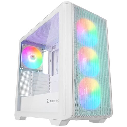  Kući&scaron;te gaming RAMPAGE CRAFT White Mesh Type-C*1 Usb3.0*2 HD Audio 1*14CM 3*12CM ARGB Fan ATX Mid-T, 39988 Cijene