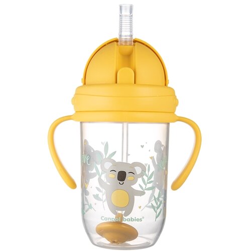 Canpol BABIES NON-SPILL SPORTSKA SOLJA SA SLAMCICOM (TEG) 270ml 56/606 EXOTIC ANIMALS - YELLOW Cene