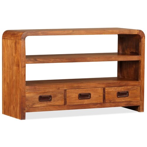 Maison Chic TV omarica - TV stojalo - Televizijska omarica iz trdnega akacijevega lesa 90x30x55 cm, (21699340) Cene