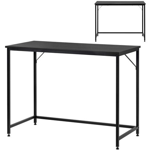  Radni stol 100 x 50 x 76 cm, crni Slike