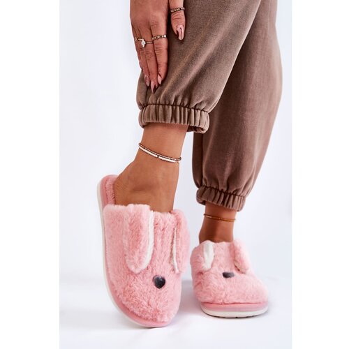 Kesi Women's Fur Slippers Light Pink Remmi Slike