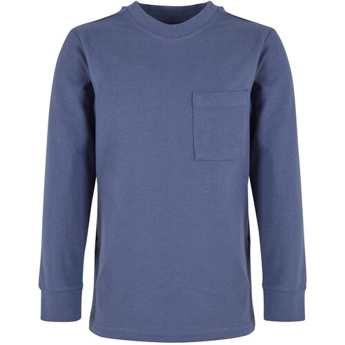 Urban Classics Boys&amp;#039; long-sleeved T-shirt with a pocket blue Slike