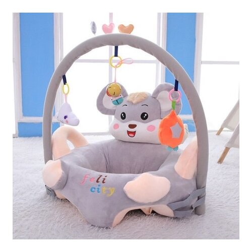  Plišana foteljica za bebe Space Mouse sa visećim igračkama - siva ( KLK2698-SMS ) Cene