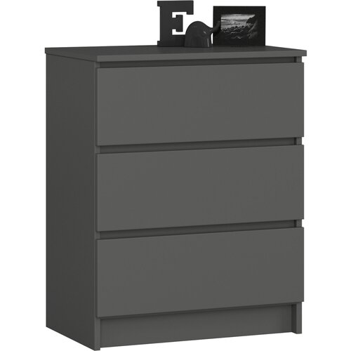 AKORD KOMODA K60 3SZ CLP GRAFITNA SIVA, (21703071) Slike