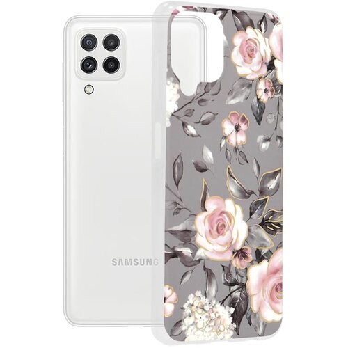 Techsuit Marble Series maska za Samsung Galaxy A22 4G Bloom of Ruth Gray Cijene