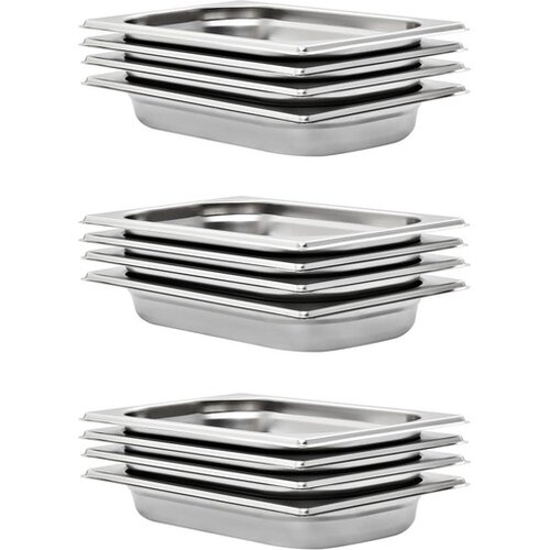  Gastronomske posode 12 kosov GN 1/4 40 mm nerjaveče jeklo Cene
