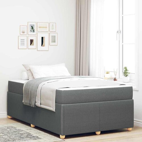 vidaXL Konstrukcija postelje Drugo Temno siva 120 x 200 cm blago Cene