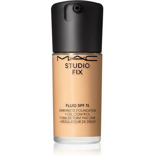 MAC Cosmetics Studio Fix Fluid SPF 15 24HR Matte Foundation + Oil Control matirajoči tekoči puder SPF 15 odtenek C40 30 ml