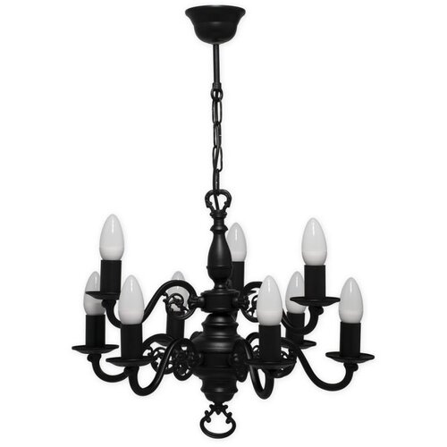 Brilagi Luster na lancu IMPERO 9xE14/60W/230V crna Slike