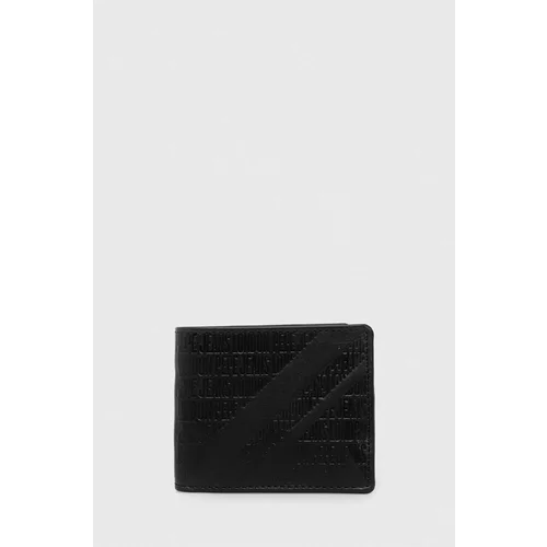 Pepe Jeans Usnjena denarnica moški, črna barva