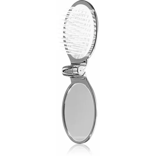 Janeke Chromium Line Folding Hair-Brush with Mirror češalj za kosu sa zrcalom 9,5 x 5,5 x 3,5 cm