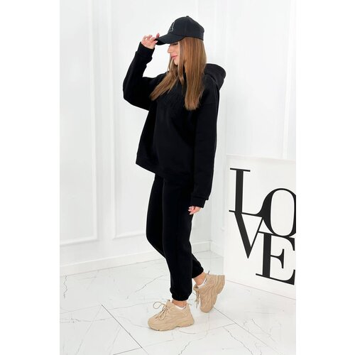 Kesi Insulated cotton set, sweatshirt + pants Brooklyn black Cene