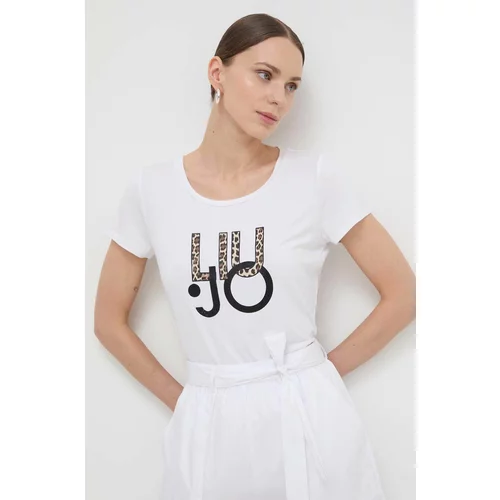 Liu Jo Kratka majica ženski, bela barva