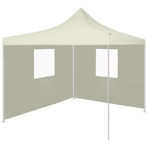 zložljiv šotor z 2 stenama 3x3 m krem