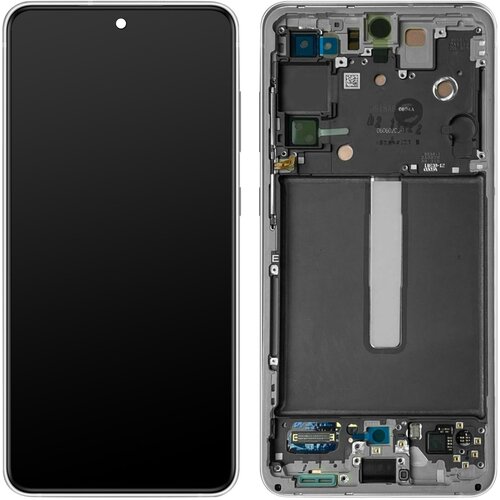 Samsung Originalni zaslon Galaxy S21 FE [Servisni paket]: stekleno ohišje LCD na dotik - belo, (21733397) Cene