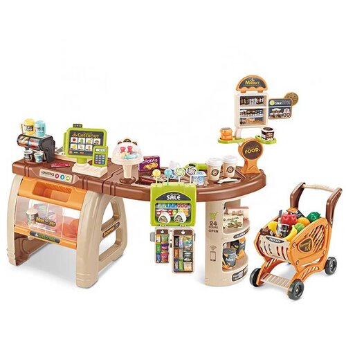 Timeless Tools 65-delni set za igro v supermarketu z realističnimi dodatki za otroke, (5000401666) Cene