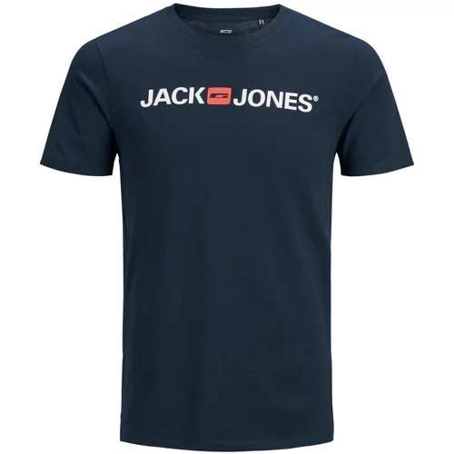 Jack & Jones Majica nočno modra / rdeča / bela
