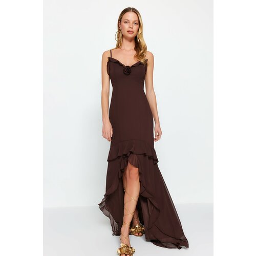 Trendyol Evening & Prom Dress - Brown - Shift Slike