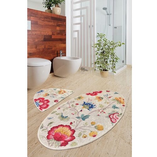 Lessentiel Maison Kupaonski tepih Arya Oval, 2 komada, šareni Cene