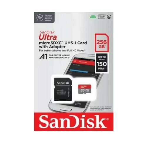 San Disk SDXC 256GB Ultra 150MB/s Class 10 UHS-I Cene