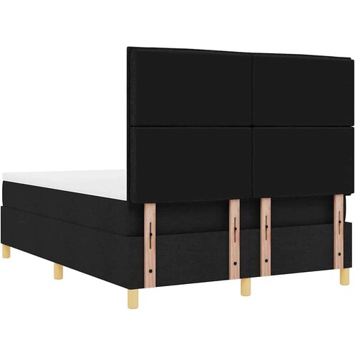 Box spring krevet s madracem Crna 160 x 200 cm tkanina Slike