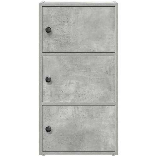 VidaXL Regal za knjige boja betona 40x24x77 cm konstruirano drvo Slike