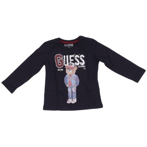 Guess Majice z dolgimi rokavi N5YI23K8HM4 Modra Slike