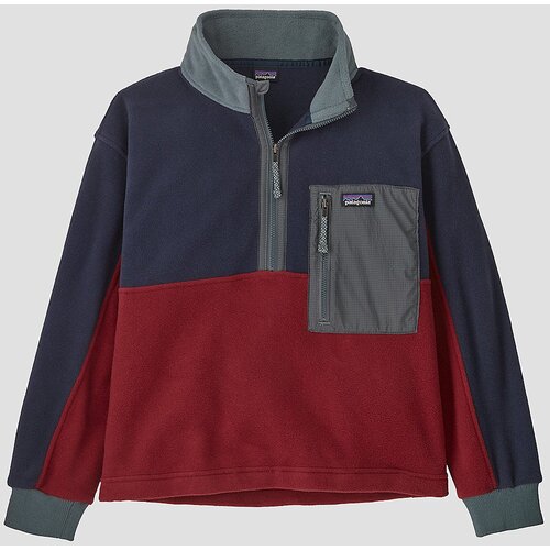 Patagonia Microdini 1/2 Kids Half-Zip Pulover iz flisa wax red Slike