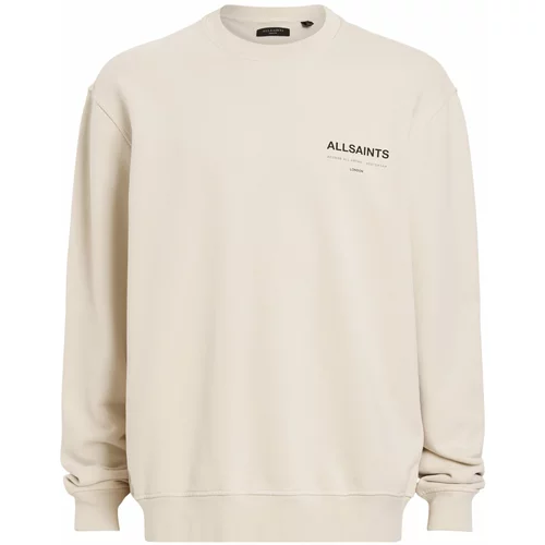 AllSaints Sweater majica 'ACCESS' taupe siva / crna