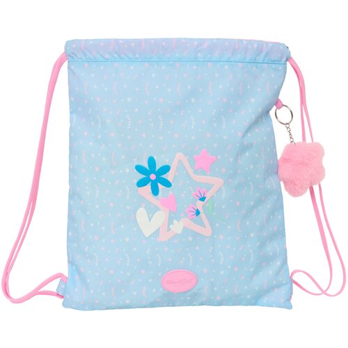  Torba-ruksak s Trakama BlackFit8 Smile Plava Roza 35 x 40 x 1 cm Slike